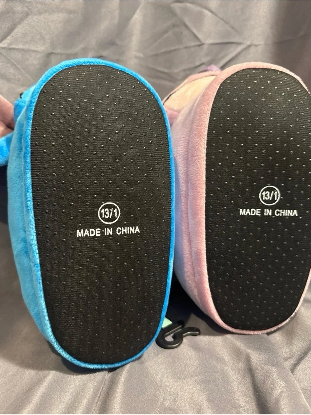 Disney Stitch and Angel Plush Character Slippers